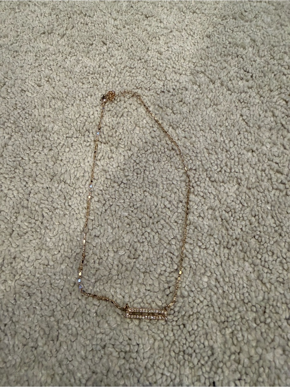 Kohl's Gold-Tone Crystal Bar Necklace